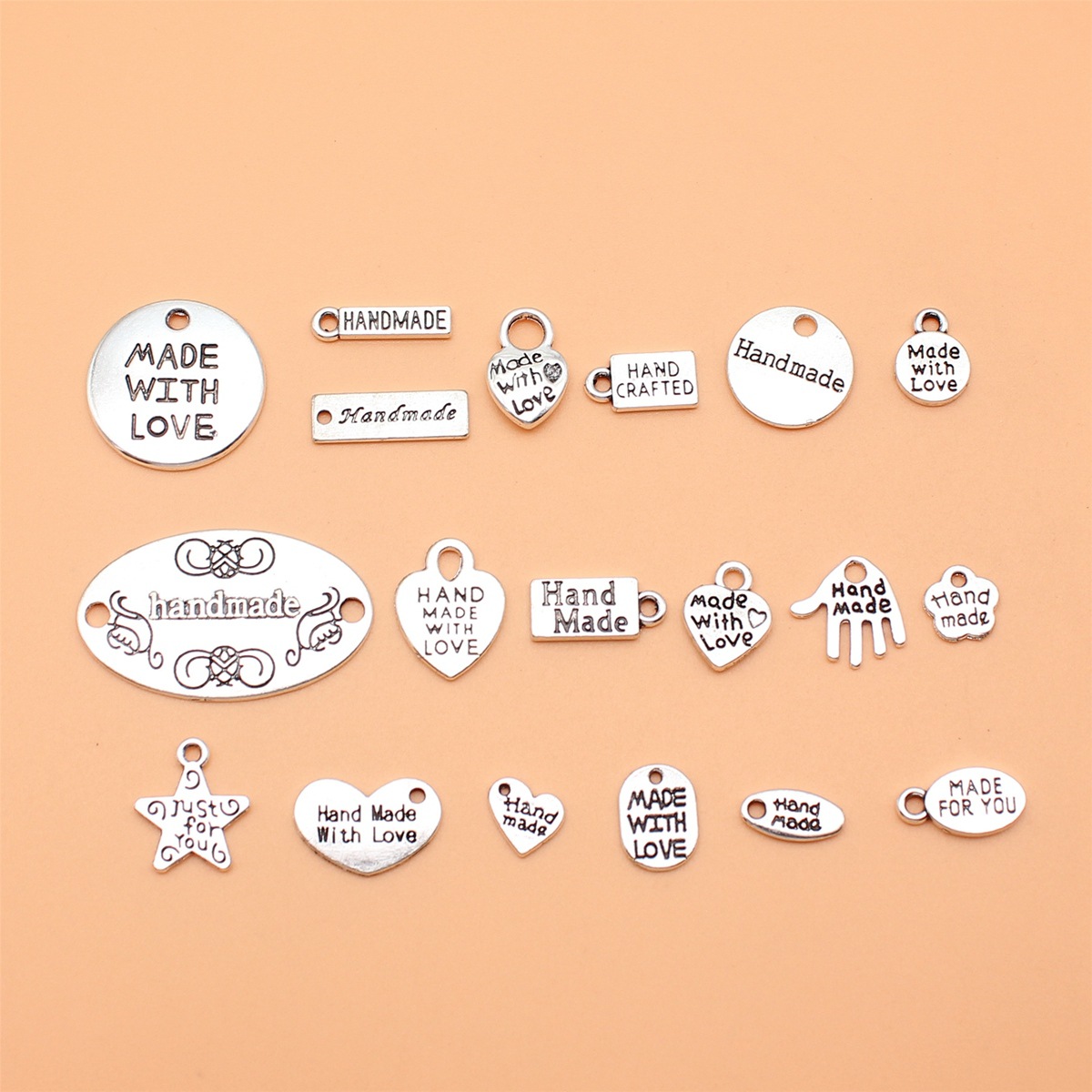 Vintage Fashion Collection - 19pcs Antique Silver Color Hand Made,