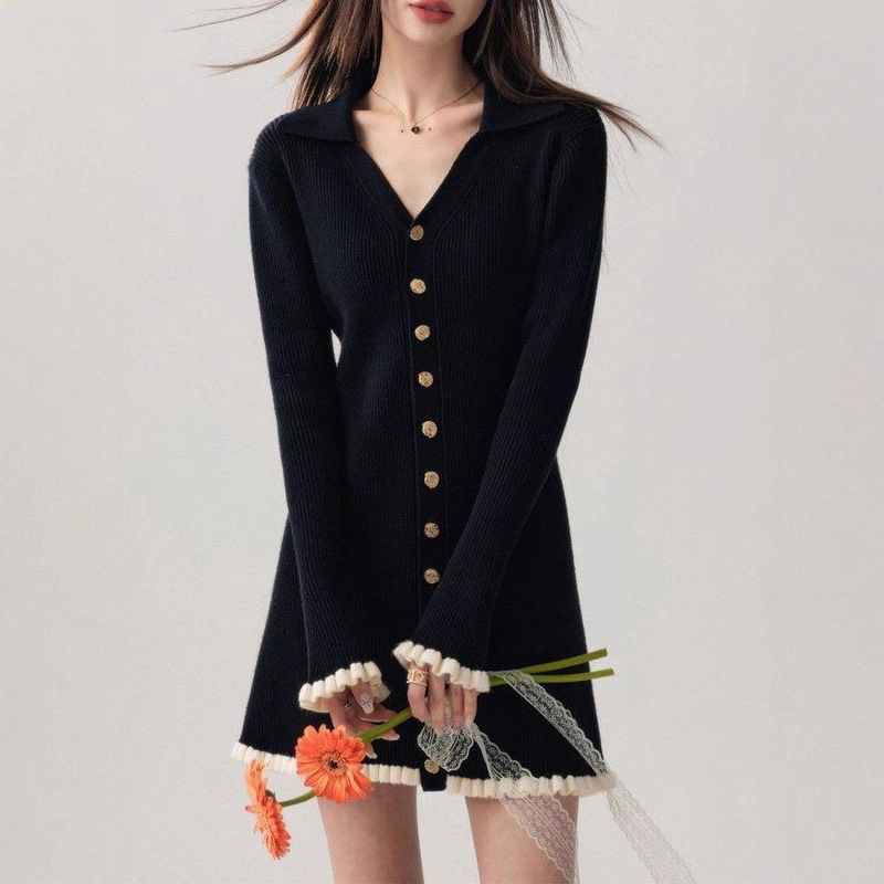 BWQ Spring Autumn Winter Frenc - Vintage Fashion Old Money recension och pris