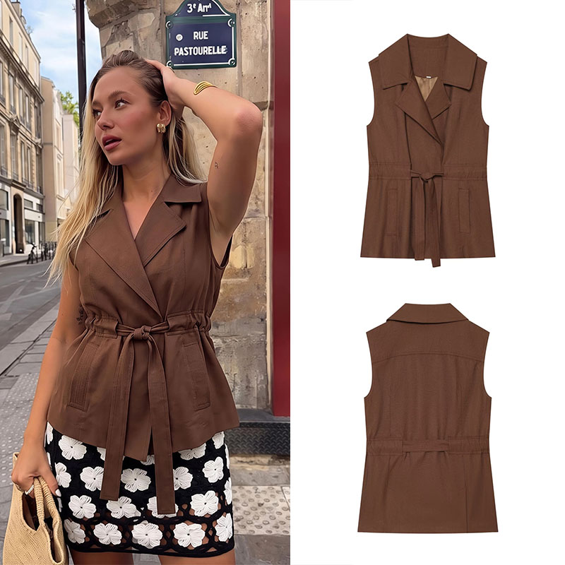 Guobioziy Women's Linen Vest 2 - Vintage Fashion Collection recension och pris