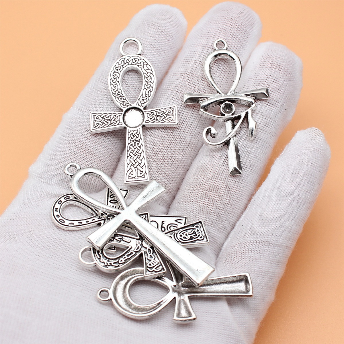 6pcs Antique Silver Color Key  - Vintage Fashion Collection recension och pris