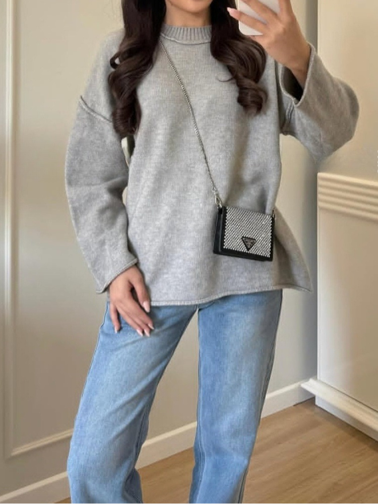 Vintage Women Sweaters Black L - Vintage Fashion Old Money recension och pris