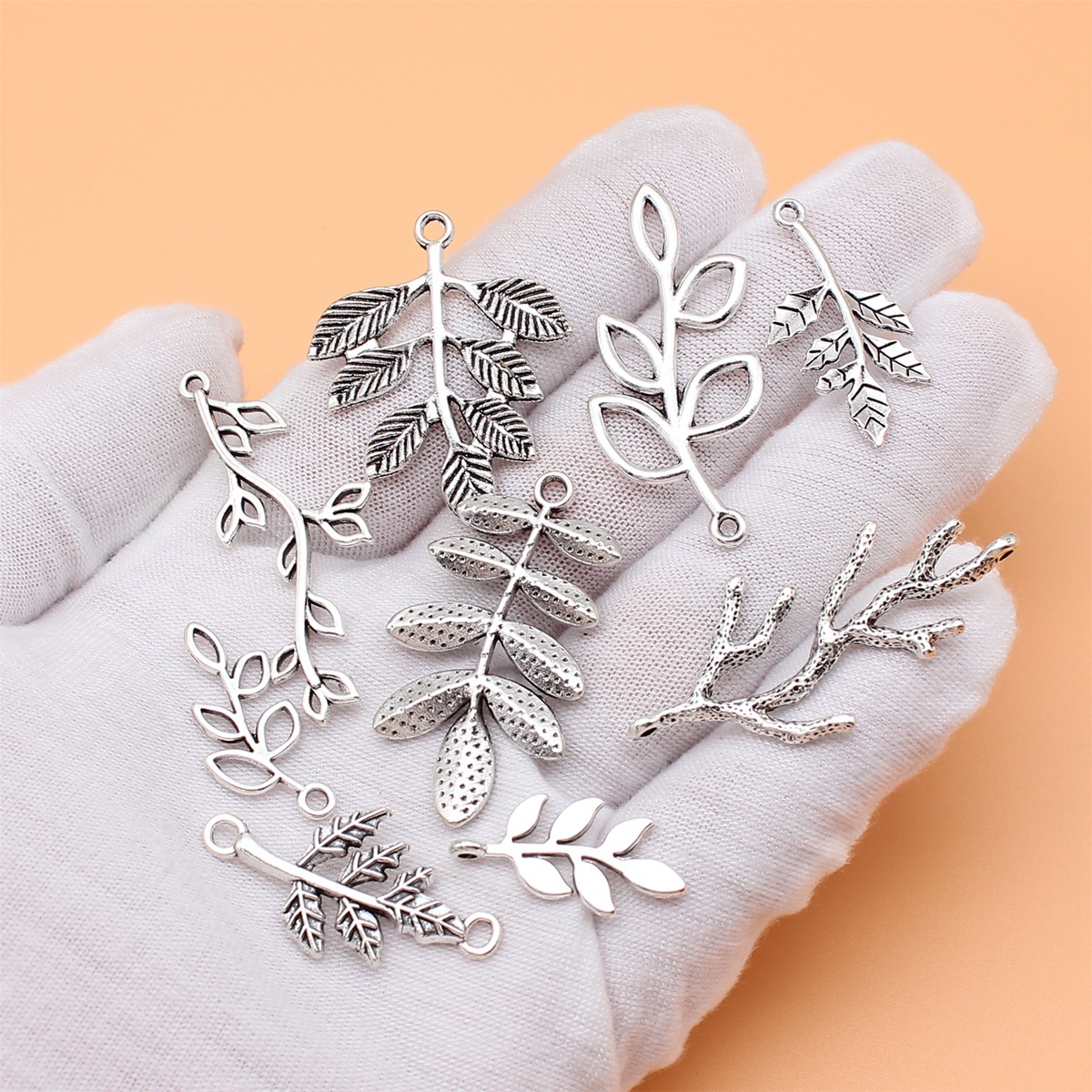 9pcs Antique Silver Color Bran - Vintage Fashion Collection recension och pris