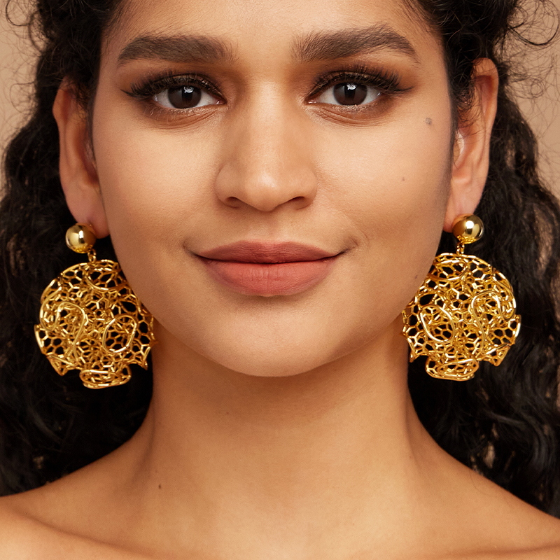 IVOG Round Vintage Earrings Fo - Vintage Fashion Websites recension och pris