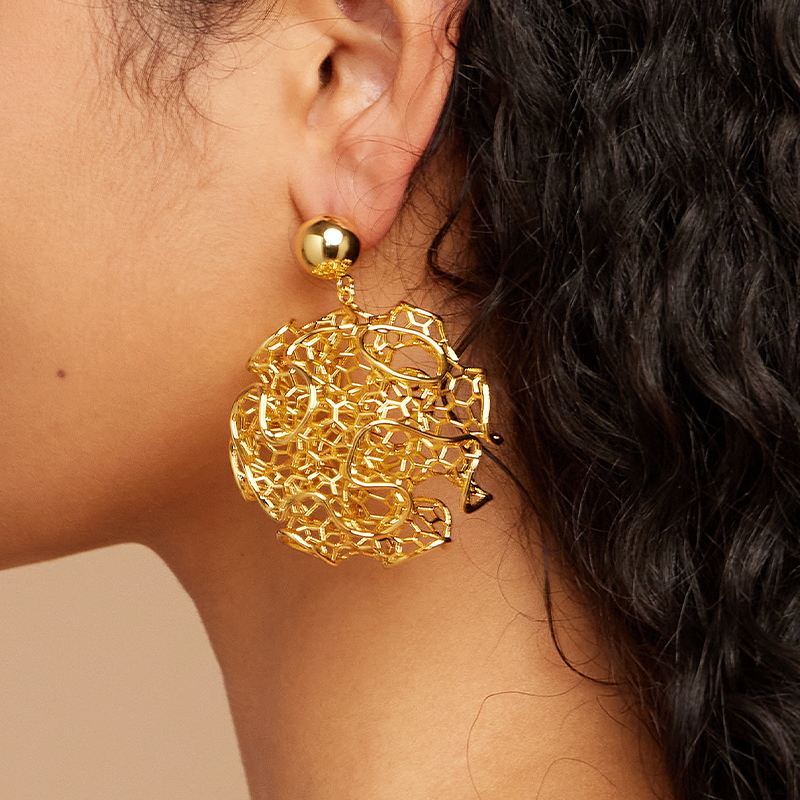 IVOG Round Vintage Earrings Fo - Vintage Fashion Websites recension och pris