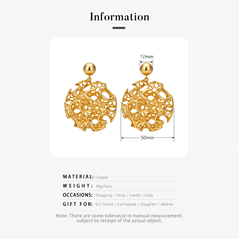 IVOG Round Vintage Earrings Fo - Vintage Fashion Websites recension och pris