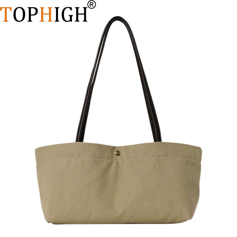 TOPHIGH New Vintage Canvas Tot - Vintage Fashion Old Money recension och pris